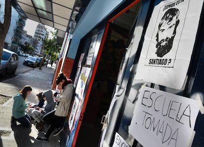 La Escuela de Artes Manuel Belgrano de Buenos Aires, tomada por sus alumnos el 30 de agosto de 2017