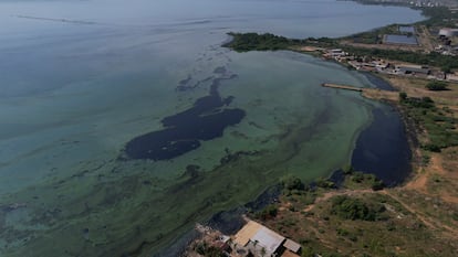 Vista aérea del Lago Maracaibo.