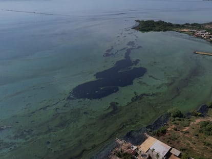 Vista aérea del Lago Maracaibo.