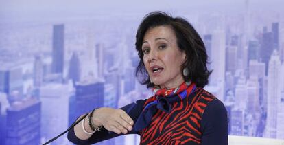 La presidenta de Banco Santander, Ana Botín, en una imagen de archivo.