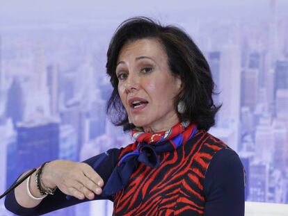 La presidenta de Banco Santander, Ana Botín, en una imagen de archivo.