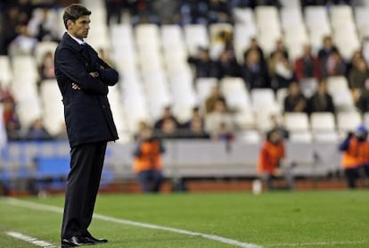 Pellegrino, durante el duelo ante la Real.