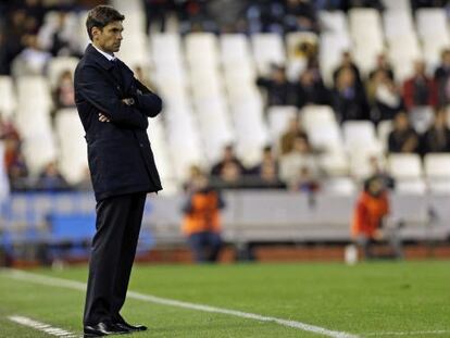 Pellegrino, durante el duelo ante la Real.