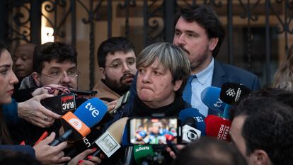 La abogada de la denunciante, Ester García, en el exterior de su despacho, en febrero de 2024.