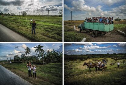 A lo largo de los miles de kilómetros de recorrido había tramos donde era poca la gente que se asomaba a la carretera. Habían llegado allí a pie o en camiones. Desplazándose a lugares remotos a docenas de kilómetros de las poblaciones más cercanas.