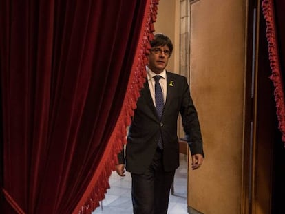 Carles Puigdemont nesta sexta-feira.