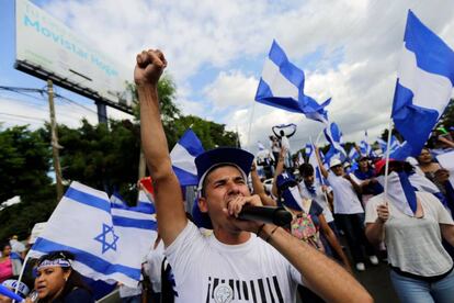 Protestas contra el Gobierno en Managua.