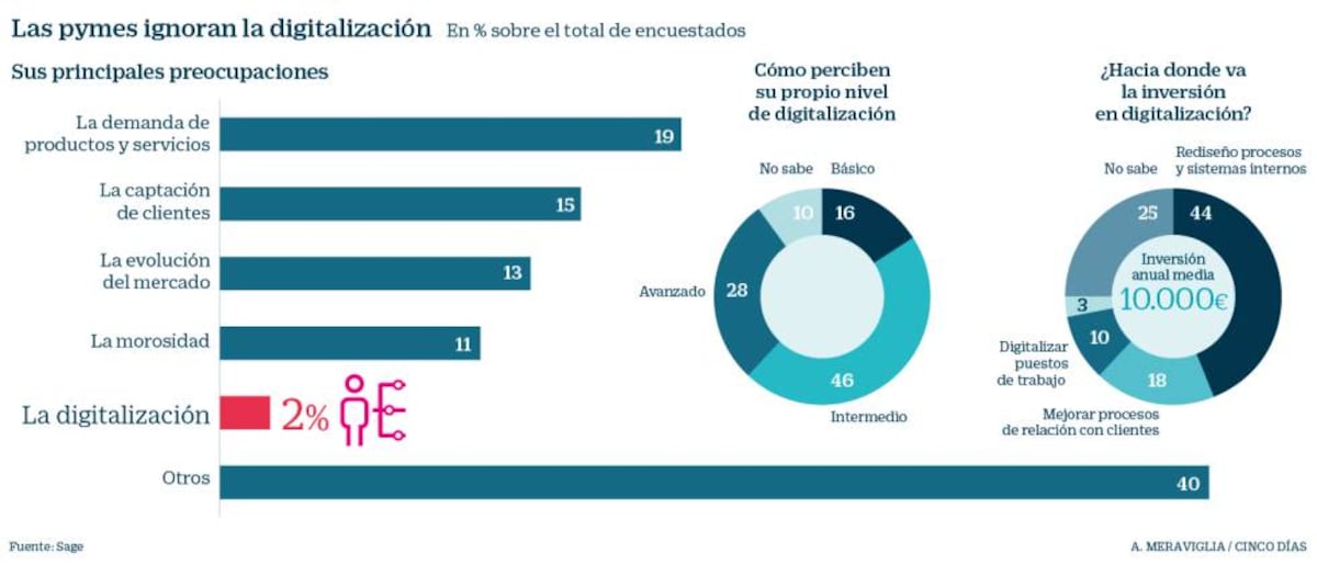 Solo el 3% de las pymes considera prioritaria la digitalización ...