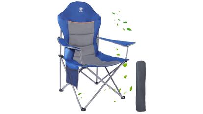 Silla de camping plegable acolchada