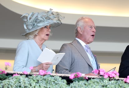 Los reyes Carlos III y Camila, en el primer día de Royal Ascot