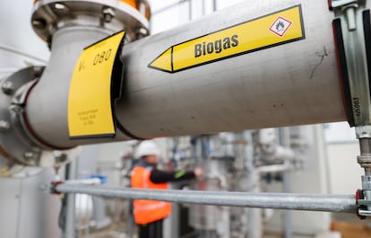 Planta de gas en Sajonia, Alemania.