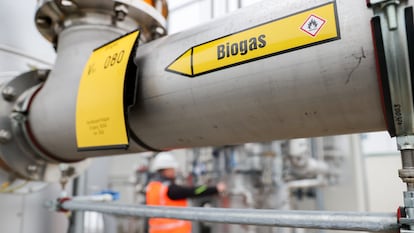 Planta de gas en Sajonia, Alemania.