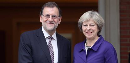 Mariano Rajoy y Theresa May