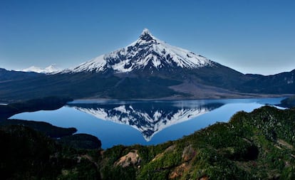 O vulcão Corcovado, na região chilena de Los Lagos.