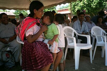 Un grupo de campesinos de la zona de Santa Cruz de la Sierra, en Bolivia.