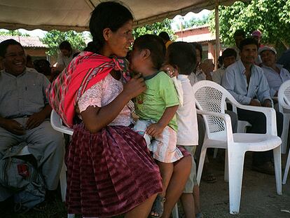 Un grupo de campesinos de la zona de Santa Cruz de la Sierra, en Bolivia.