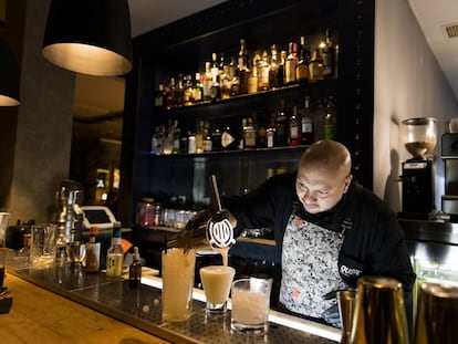 Omar Kuan, 'bartender' de Quispe, en Madrid.