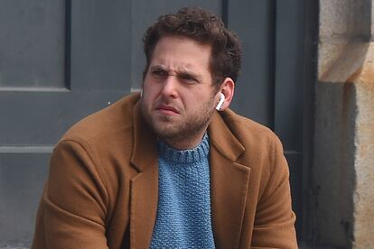 El actor Jonah Hill, fotografiado en las calles de Nueva York.