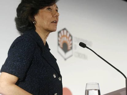 La presidenta del Banco Santander, Ana Bot&iacute;n. 