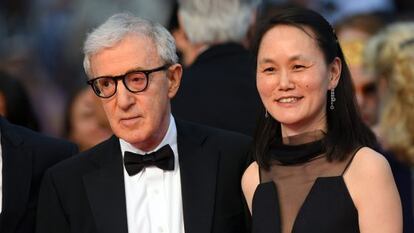 Woody Allen e Soon-Yi no Festival de Cannes.
