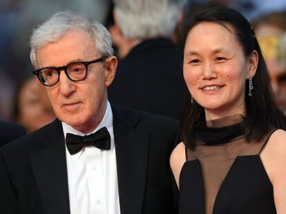 Woody Allen y Soon-Yi en el festival de Cannes. 