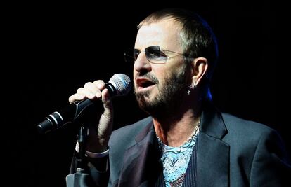 Ringo Starr, en su actuación en el comienzo de la Capitalidad Cultural Europea de Liverpool (Reino Unido), en 2008.