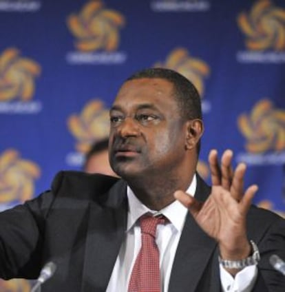 El presidente de la Concacaf, Jeffrey Webb, en una imagen tomada en 2012.