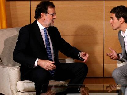 Rajoy y Rivera, durante su reunión de la pasada semana.