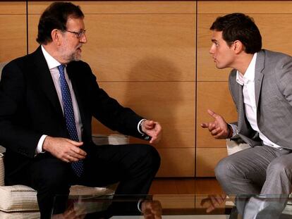 Rajoy y Rivera, durante su reunión de la pasada semana.