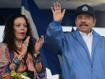 El presidente Ortega y la vicepresidenta Murillo. 