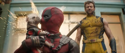 Ryan Reynolds y Hugh Jackman, en una imagen de la película 'Deadpool y Lobezno'.