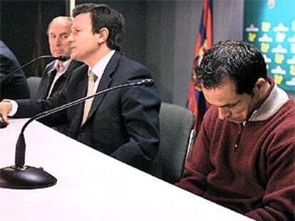 Antón Parera, Carles Rexach, Xavier Pérez Farguell y Sergi, ayer, en la rueda de prensa.