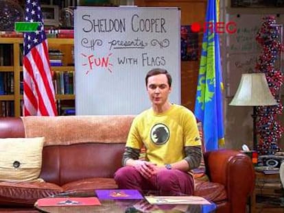 Sheldon Cooper, en uno de sus cap&iacute;tulos de &#039;Diversi&oacute;n con banderas&#039; de &#039;The Big Bang Theory&#039;.