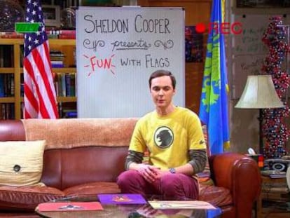 Sheldon Cooper, en uno de sus cap&iacute;tulos de &#039;Diversi&oacute;n con banderas&#039; de &#039;The Big Bang Theory&#039;.