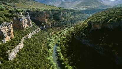 El cañón del Ebro cerca de Pesquera, en Las Merindades (Burgos).