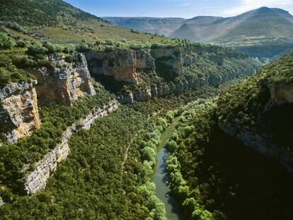 El cañón del Ebro cerca de Pesquera, en Las Merindades (Burgos). 