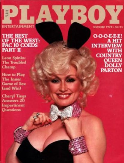 Dolly Parton en la portada de 'Playboy'.