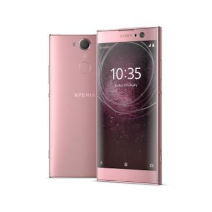 Sony Xperia XA 2 de color rosa.