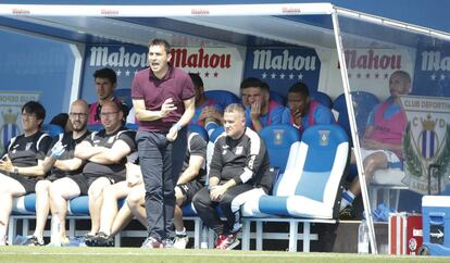 Asier Garitano, el pasado 19 de mayo en su último partido como entrenador del Leganés.