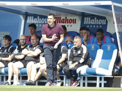 Asier Garitano, el pasado 19 de mayo en su último partido como entrenador del Leganés.