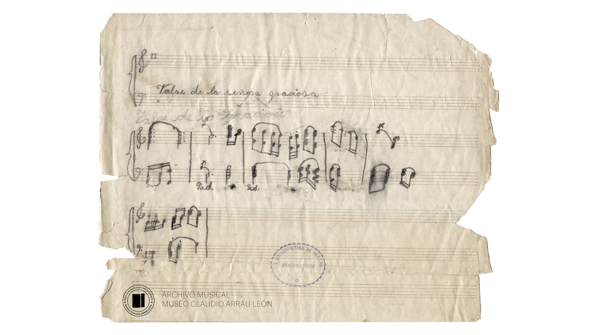 Hallan en Chile cinco composiciones inéditas del pianista Claudio Arrau escritas cuando era niño