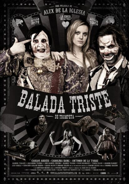 Cartel de la película de Alex de la Iglesia 'Balada triste de trompeta'.