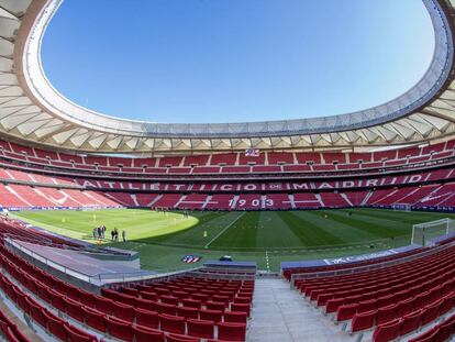 Imagen panorámica del estadio Wanda Metropolitano.