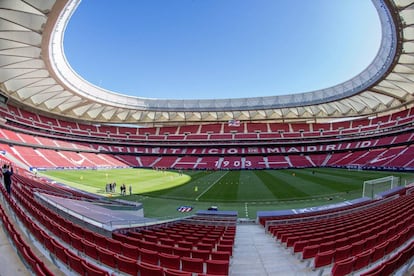 Imagen panorámica del estadio Wanda Metropolitano.