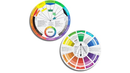 Guía de colores en forma de rueda para hacerse una idea de cómo combinarlos en la decoración del hogar