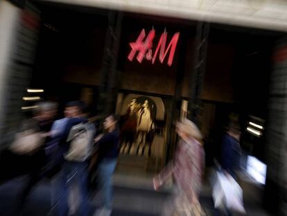 Tienda de H&M en la Gran Vía de Madrid.