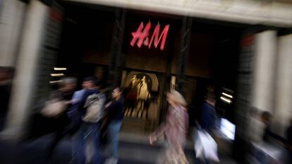 Tienda de H&M en la Gran Vía de Madrid.