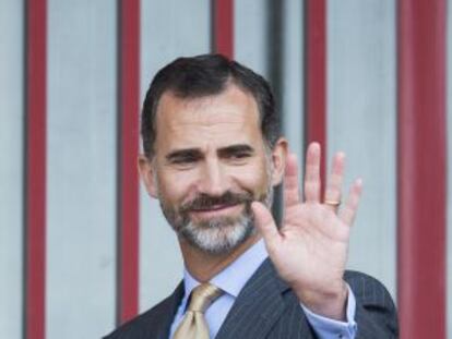 Felipe VI, el pasado martes en Ourense. 