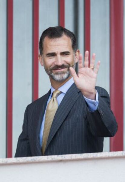 Felipe VI, el pasado martes en Ourense. 