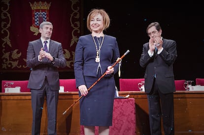 Rosa Aguilar, elegida rectora de la Universidad de La Laguna.